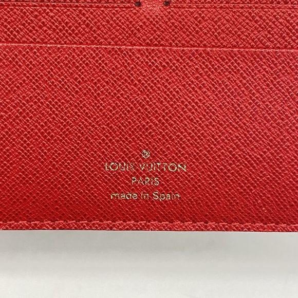 Louis Vuitton Long Wallet Monogram Portefeuille Antholite M60250 Rouge Ladies - Picture 4 of 10